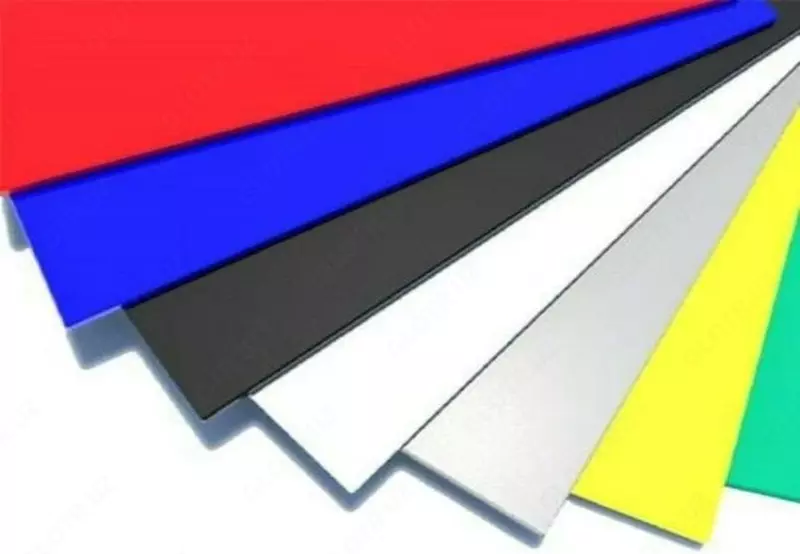  Лист с полимерным покрытием s= 0 25-3 мм  Раскрой: 1.25хL; 1.25хрулон; 1.25х2.5...  Рал: RAL90... - 