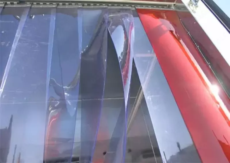 Sovuqqa chidamli PVX pardalar s= 2-4 mm  Kengligi: 200-400 mm  Maqsad: muzlatgich kameralari uchun