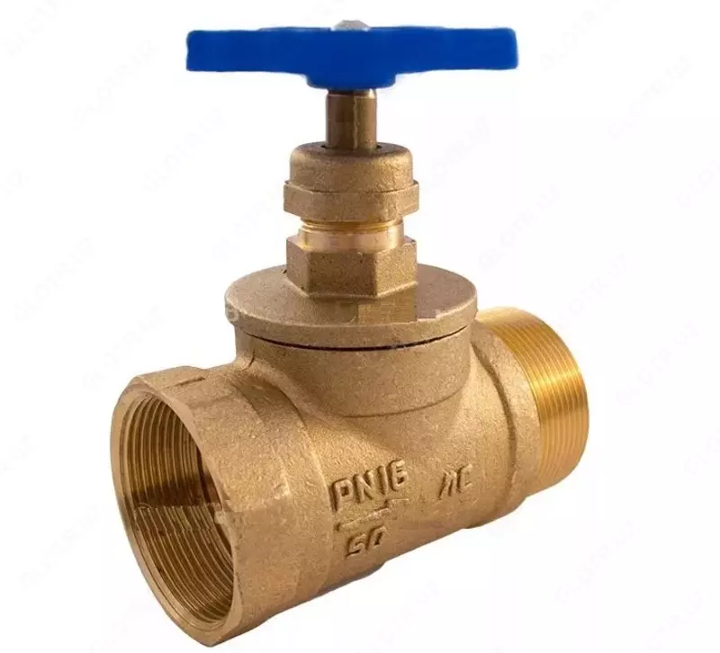  Вентиль латунный D= 10-65 мм  Марка: 15б3р; 15б1п; КПЛ-1…  Ру= 1-40  запорный - 