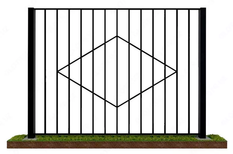 Металлические заборы L= 2000-3000 мм  H= 1500-2000 мм  Ячейка: 50х200  Покр: полимерно-порошковое...