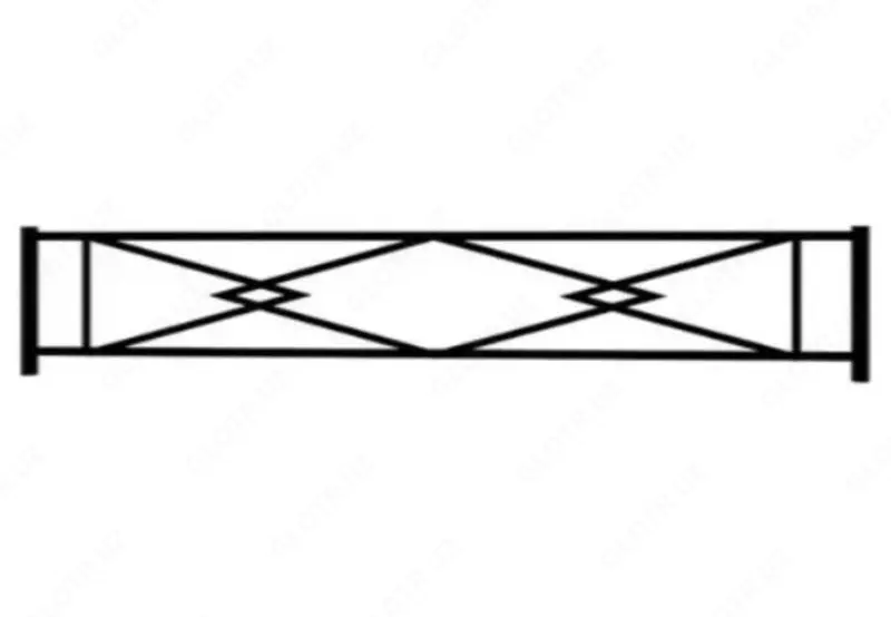  Газонные ограждения L= 680-2510 мм  H= 230-1180 мм  Покрытие: цинк-полимер; цинк; грунт-эмаль... - 