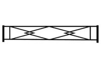  Газонные ограждения L= 680-2510 мм  H= 230-1180 мм  Покрытие: цинк-полимер; цинк; грунт-эмаль... - 