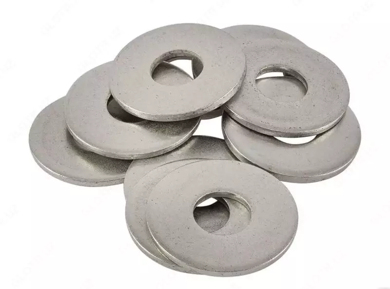 Шайбы стальные; медные; пластиковые...  D= 1-400 мм  Марка стали: AISI 304; А2; AISI 316; А1...