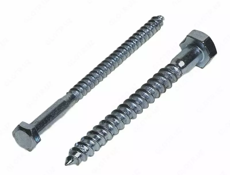 Шурупы с потайной головкой; шуруп-глухарь; с шестигранной головкой… D= 1 6-24 мм  Стандарт: 1145-80…