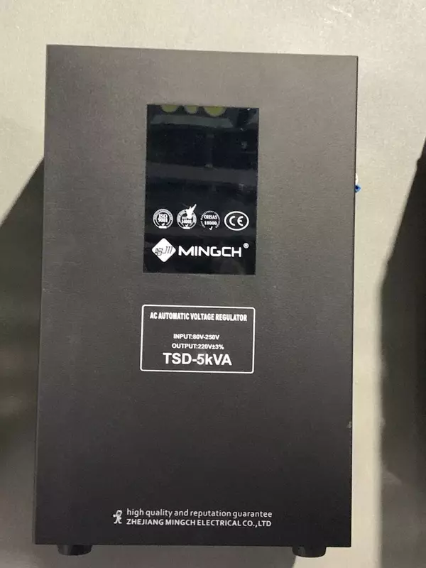 Стабилизатор напряжения 1Ф Mingch TSD-1.5 KVA black 80-250/220V