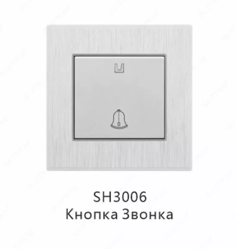 Кнопка звонка SH3006  текстурная рамка с MMB окантовкой