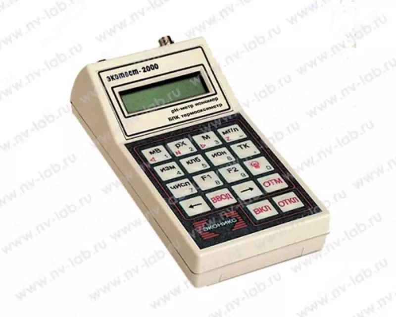 ЭКОТЕСТ-2000 Мультипараметровый измеритель Экотест 2000-pH-M (портативный) Современный микропроцессорный анализатор рН-метр  иономер  БПК-метр