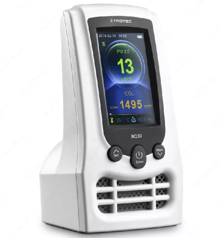  СЧЕТЧИК ПЫЛЕВЫХ ЧАСТИЦ TROTEC BQ30 С ИЗМЕРЕНИЕМ УГЛЕКИСЛОГО ГАЗА (CO₂) - 