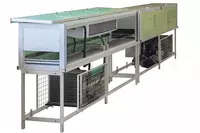 Охлаждающий тоннель. Ширина ленты 800 мм. 4 секции