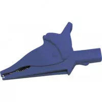 Зажим изолированный типа крокодил  d30  синий