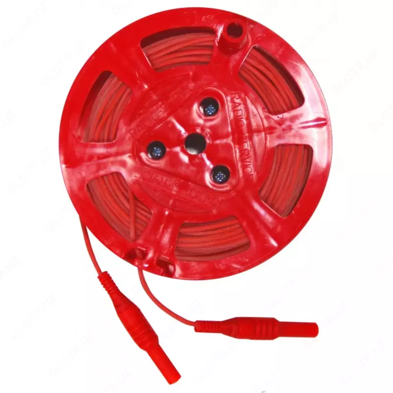 Кабель 40м, на катушке, красный