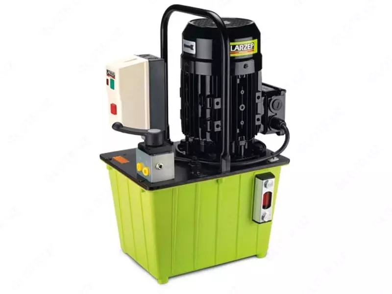 HBM3341  Гидравлический электрический силовой агрегат  ручной клапан 4/3  расход масла 0 54 л при 700 бар  резервуар 8 5 л  цифровой/аналоговый режим  230 В