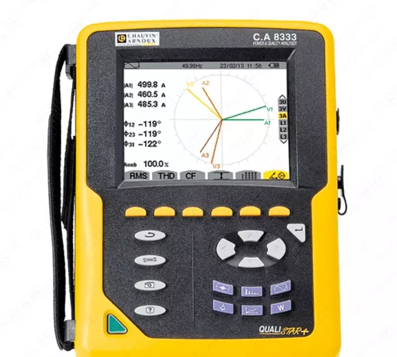 C.A 8333 — анализатор параметров электросетей и качества электроэнергии (без токовых клещей)