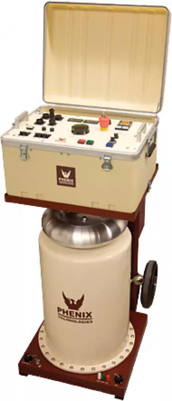 6CP120/60-10 — мобильная установка для испытания изоляции переменным напряжением до 120кВ  50Гц  мощность 10кВА