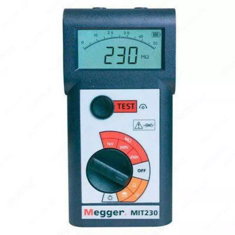 MIT230-HD — мегаомметр (с резиновым чехлом)