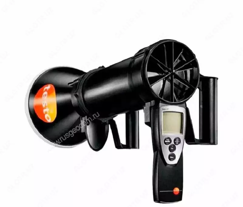 testo 417 комплект 2 — анемометр с набором воронок и выпрямителем потока