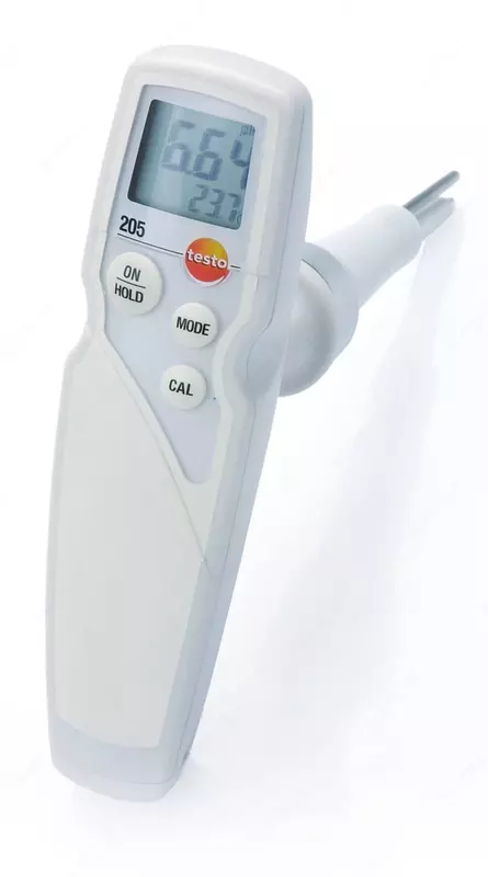 Testo 205 комплект — портативный pH-метр с кейсом и буферными растворами