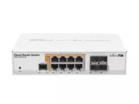 PoE-коммутатор с 8 Ethernet и 4 SFP портами MikroTik CRS112-8P-4S-IN