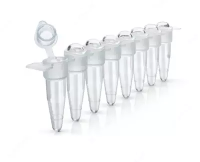  ПЦР пробирки с прозрачной плоской крышкой (на 0 2 мл) 1000 шт - 