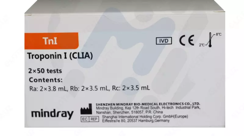 Mindray CL-900 I xemiluminesans analizatori uchun reaktivlar toplami (Kardiologiya paneli)