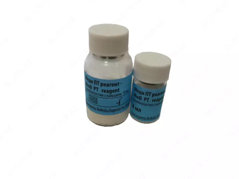 Gemostaz (Protrombin vaqti) analizatori uchun reaktivlar toplami. 1000 ta test