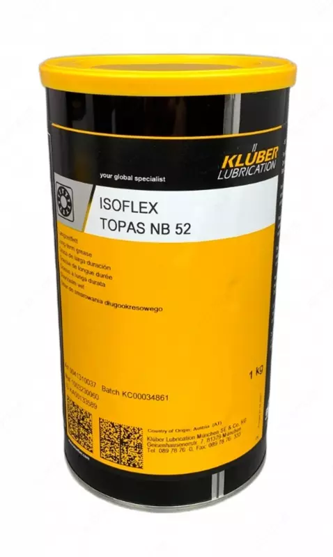 ISOFLEX TOPAS NB 52 - Синтетическая смазка для подшипников качения и скольжения