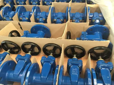 Задвижка обрезиненным клином.