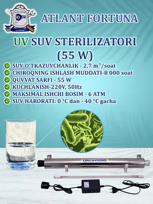 Ultrabinafsha (UV) suv sterilizatori 55 W