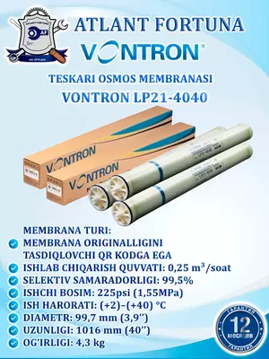 Teskari osmos membranasi VONTRON LP21-4040