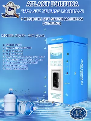 Suv sotish vending apparati, model XL-01