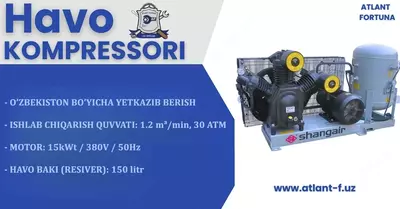 Yuqori bosimli kompressor SHANGAIR, 09WM-1530-YQ Yuqori bosimli kompressor SHANGAIR, 09WM-1530-YQ