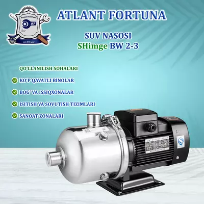 Shimge BW 2-3 suv nasosi Chakana savdo