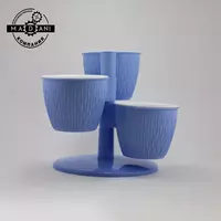 Gul idishi Kaskad piramida 2 uch etajli 0 5l