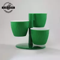  Gul idishi Kaskad piramida 2 uch etajli 0 5l - 