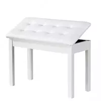 Стул для пианино из дерево белый