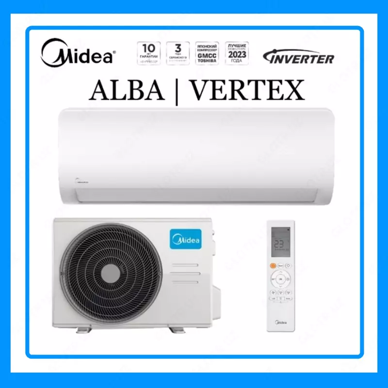 Инверторный Кондиционер Midea Модель Alba 9 Inverter