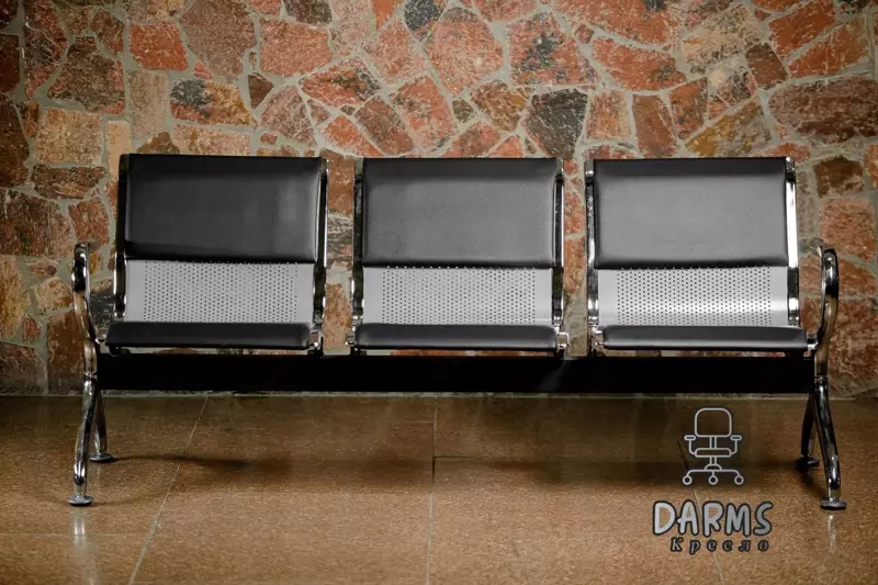 Кресло трехместное для зал ожидания