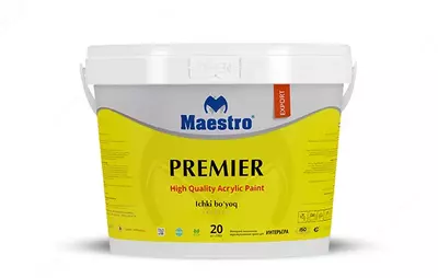 Водоэмульсионная краска для интерьера (внутренняя) PREMIER 4 кг