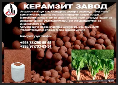 250 000 so'm / dona Keramzit