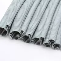 Металлорукав в ПВХ изоляции с протяжкой 16мм (Серая)