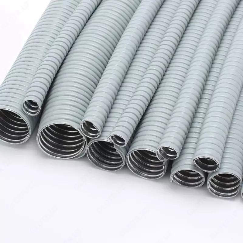 Металлорукав в ПВХ изоляции с протяжкой 16мм (Серая)