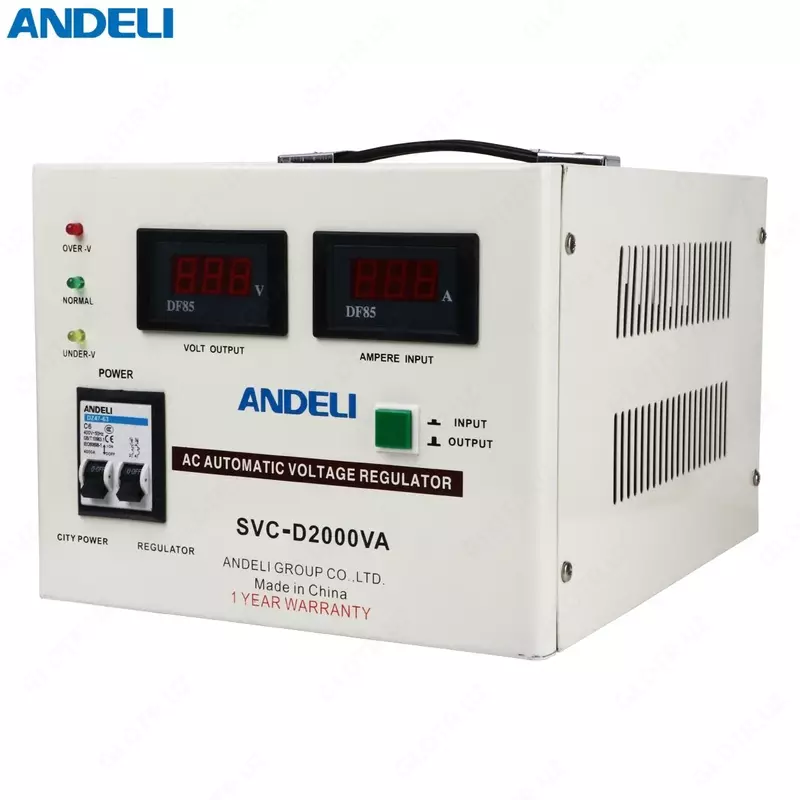 Стабилизатор напряжения ANDELI SVC-D2000VA (Bypass)