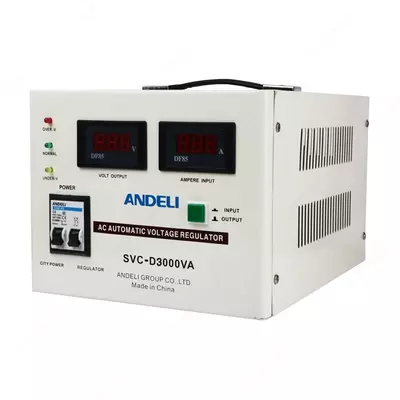 Стабилизатор напряжения ANDELI SVC-D3000VA (Bypass) - 956 000 сум / шт.