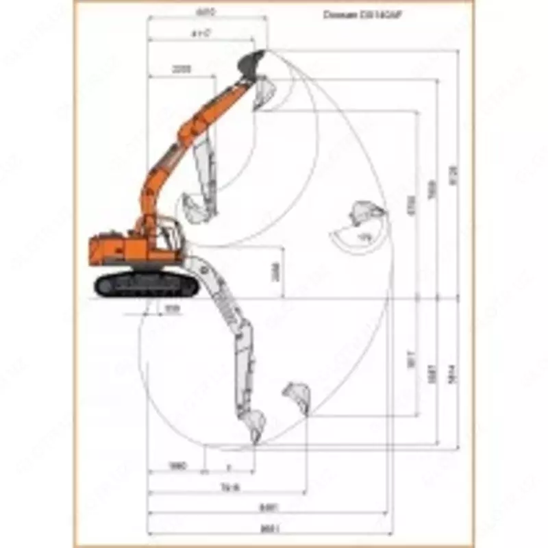 по запросу Гусеничный экскаватор Doosan DX140AF
