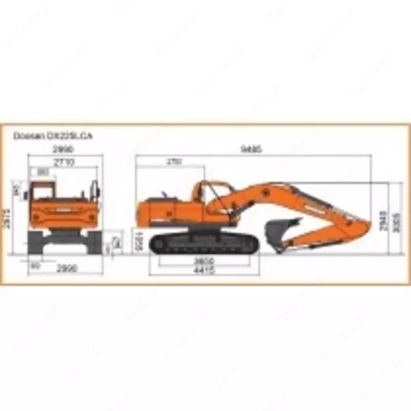 Гусеничный экскаватор Doosan DX225LCA - 1 619 821 342 сум