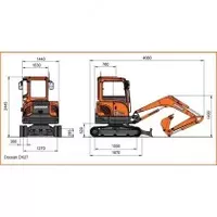 Мини-экскаватор Doosan DX35Z - 638 836 482 сум