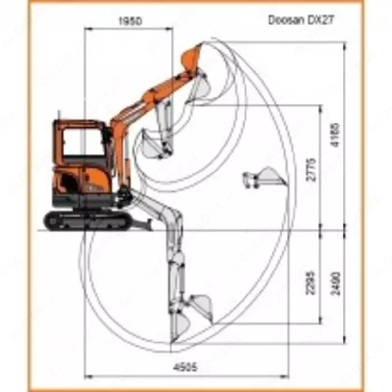 638 836 482 сум Мини-экскаватор Doosan DX35Z