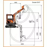 638 836 482 сум Мини-экскаватор Doosan DX35Z