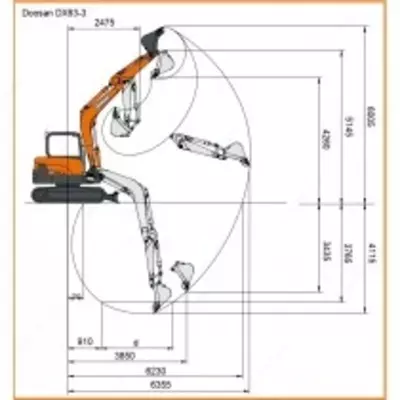 804 200 210 so'm / dona Doosan DX63-3