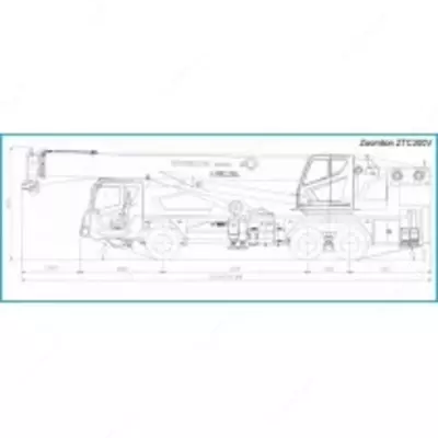 Narx so&#039;rov asosida Zoomlion ZTC300V 6x4 - 30 т